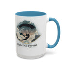Paraglider Silhouette Graphic Mug | Accent Coffee Mug