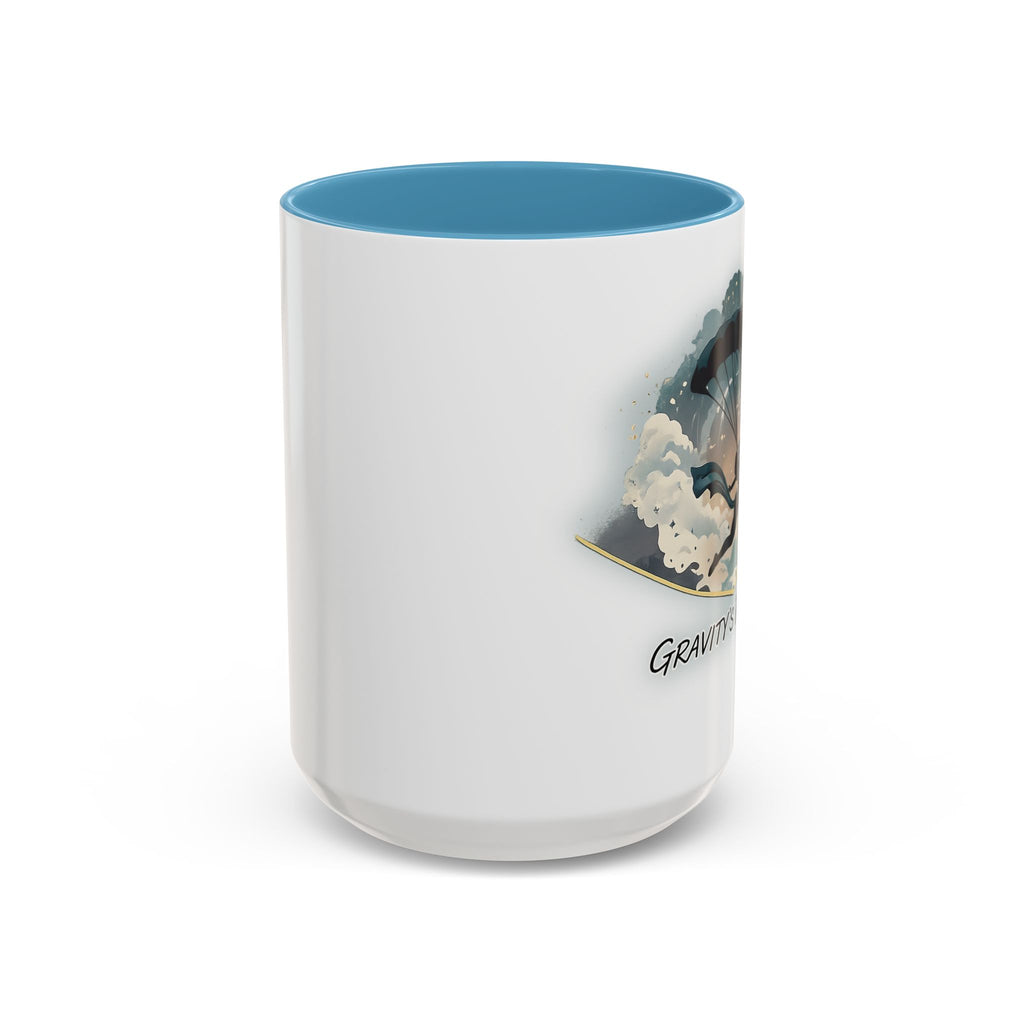 Paraglider Silhouette Graphic Mug | Accent Coffee Mug