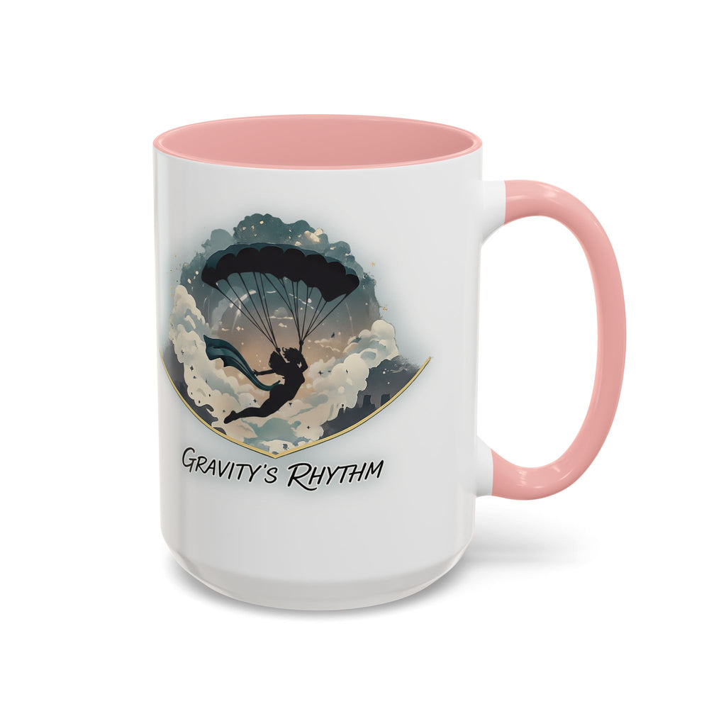 Paraglider Silhouette Graphic Mug | Accent Coffee Mug