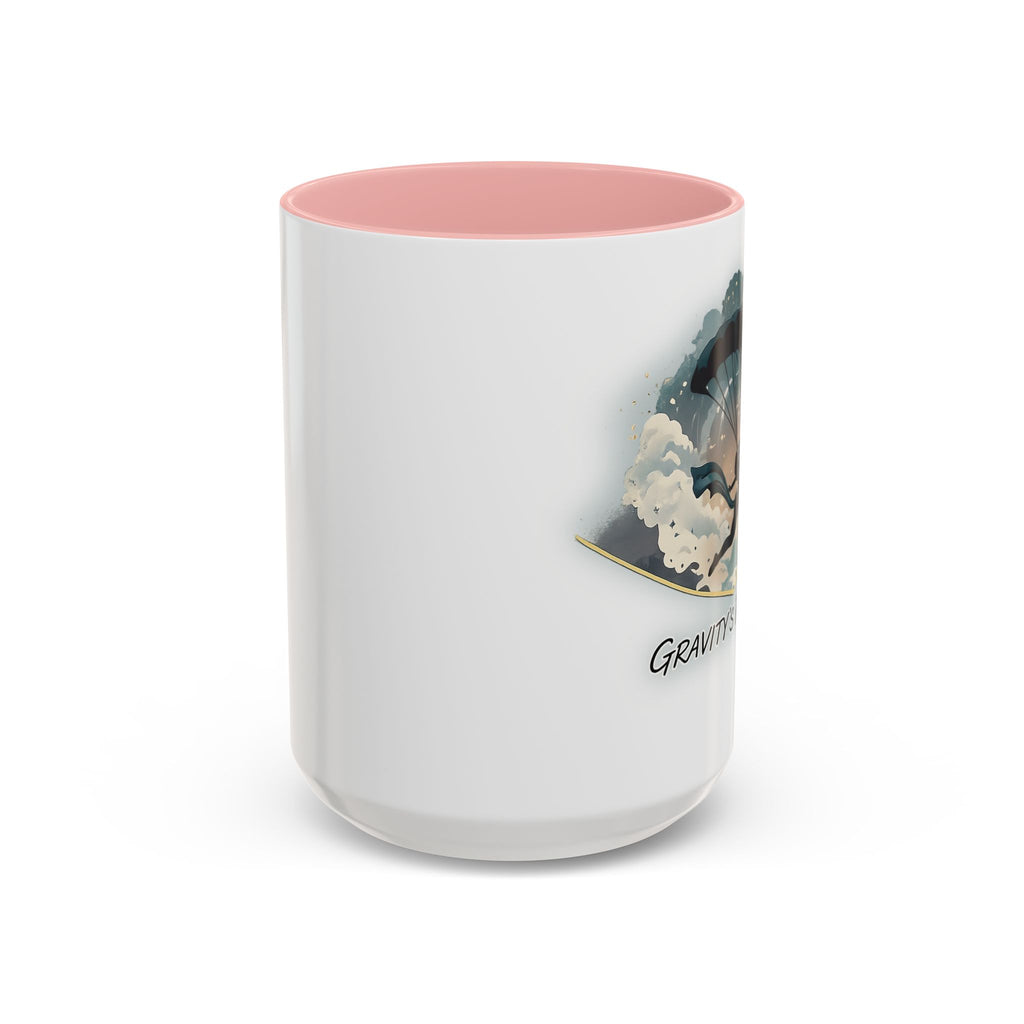 Paraglider Silhouette Graphic Mug | Accent Coffee Mug