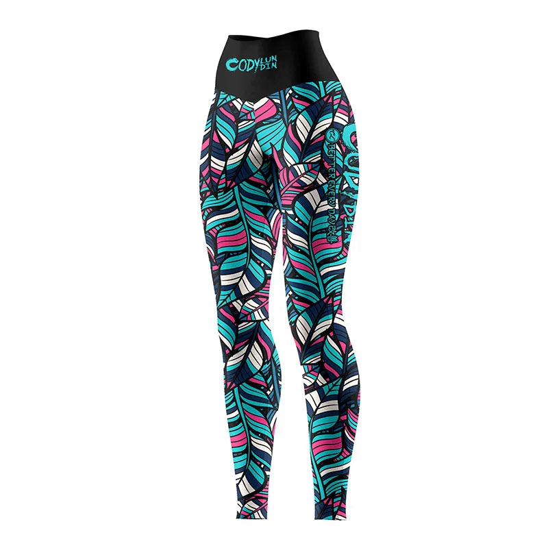 Party leaf Leggings by Cody Lundin