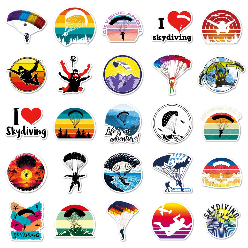 FALLRATE™ Skydive Sticker Pack