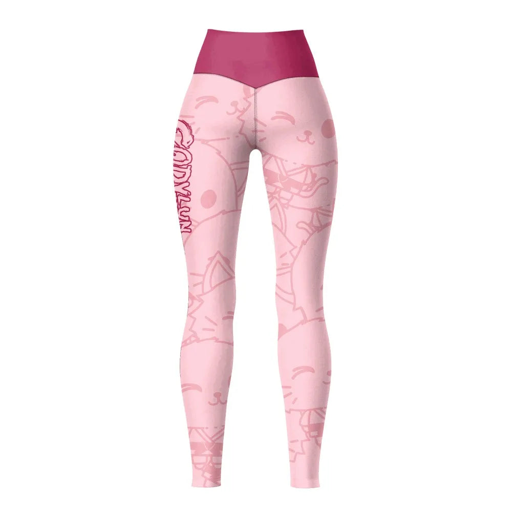 Pink Kitty Leggings by Cody Lundin
